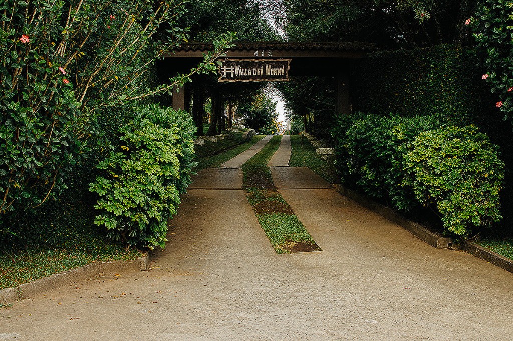 Fachada da Chácara Villa dei Nonni
