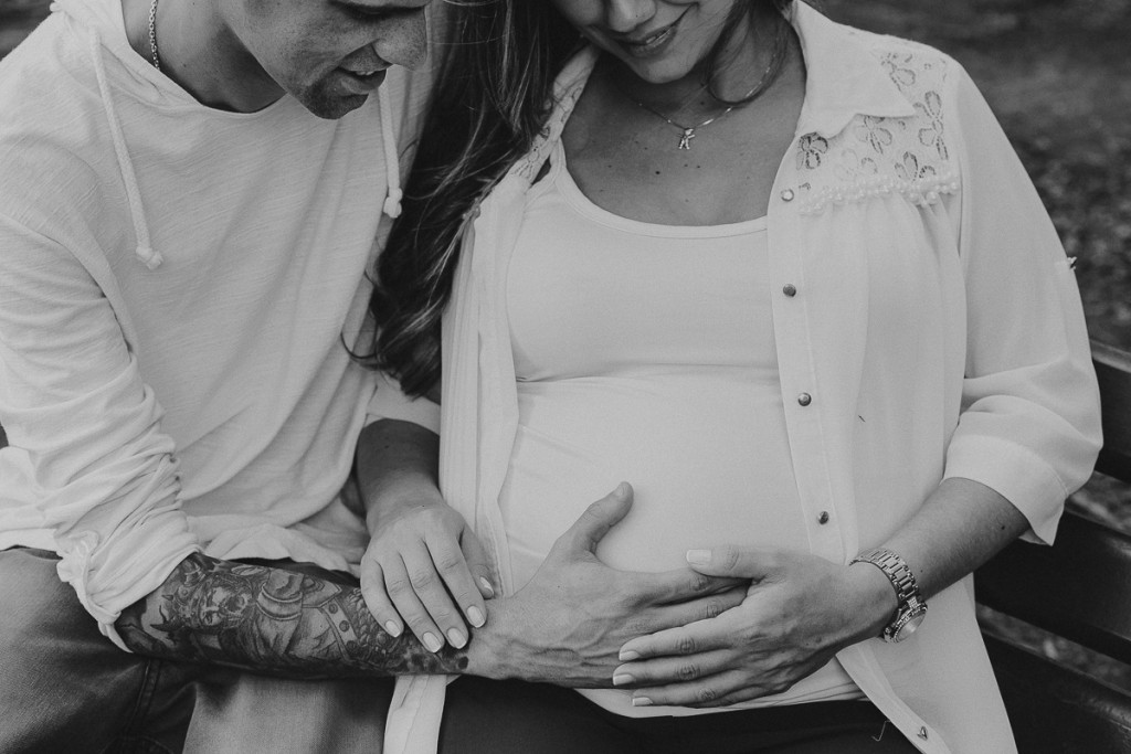 Book de gestante casal.